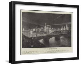 The Coronation of the Czar, the Kremlin Illuminated-Frederic De Haenen-Framed Giclee Print