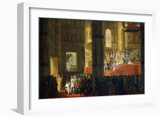 The Coronation of the Empress Maria Feodorovna on 5th April 1797, 19th Century-Horace Vernet-Framed Giclee Print