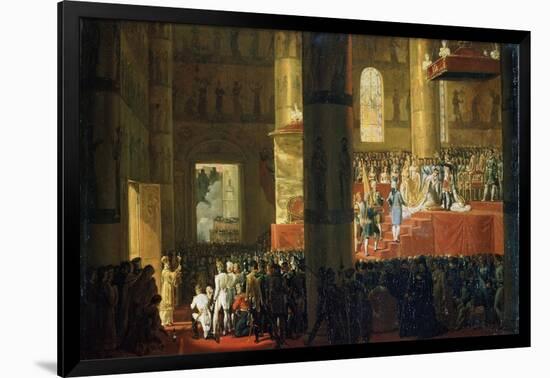 The Coronation of the Empress Maria Feodorovna on 5th April 1797, 19th Century-Horace Vernet-Framed Giclee Print