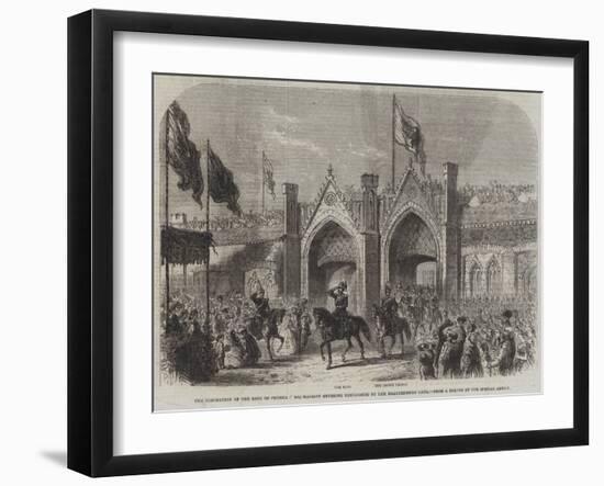 The Coronation of the King of Prussia, His Majesty Entering Konigsberg by the Brandenburg Gate-null-Framed Giclee Print