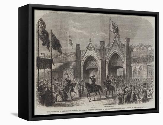The Coronation of the King of Prussia, His Majesty Entering Konigsberg by the Brandenburg Gate-null-Framed Stretched Canvas