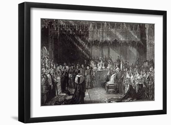 The Coronation of the Queen-Sir George Hayter-Framed Giclee Print