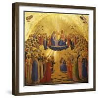 The Coronation of the Virgin, 1434-1435-Fra Angelico-Framed Giclee Print