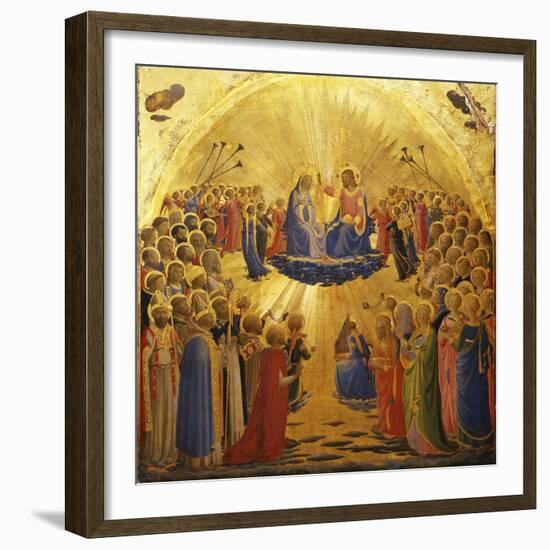 The Coronation of the Virgin, 1434-1435-Fra Angelico-Framed Giclee Print