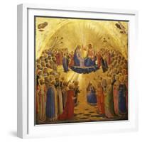 The Coronation of the Virgin, 1434-1435-Fra Angelico-Framed Giclee Print