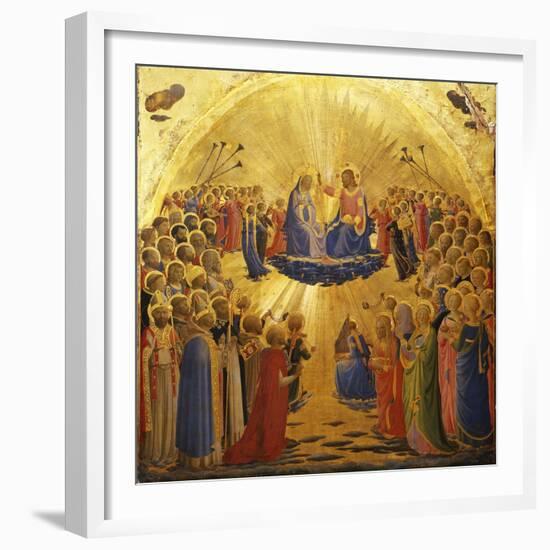 The Coronation of the Virgin, 1434-1435-Fra Angelico-Framed Giclee Print