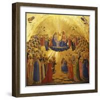 The Coronation of the Virgin, 1434-1435-Fra Angelico-Framed Giclee Print