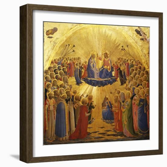 The Coronation of the Virgin, 1434-1435-Fra Angelico-Framed Giclee Print