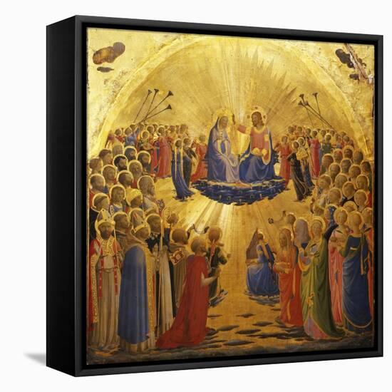 The Coronation of the Virgin, 1434-1435-Fra Angelico-Framed Stretched Canvas