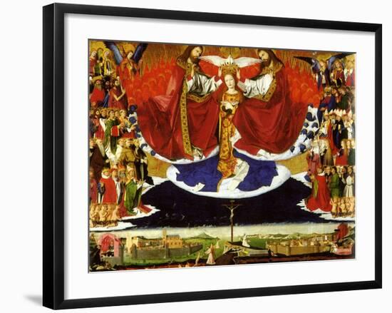 The Coronation of the Virgin, 1454-Enguerrand Quarton-Framed Giclee Print