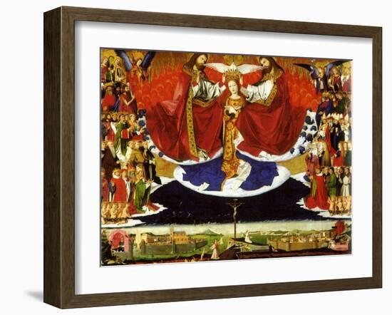 The Coronation of the Virgin, 1454-Enguerrand Quarton-Framed Giclee Print