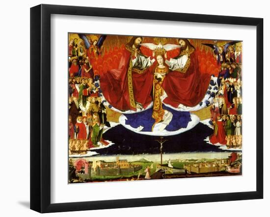 The Coronation of the Virgin, 1454-Enguerrand Quarton-Framed Giclee Print