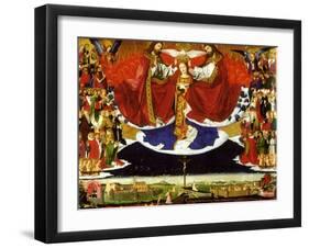 The Coronation of the Virgin, 1454-Enguerrand Quarton-Framed Giclee Print