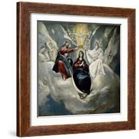 The Coronation of the Virgin, 1592-El Greco-Framed Giclee Print