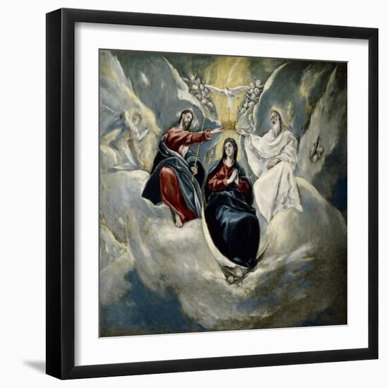 The Coronation of the Virgin, 1592-El Greco-Framed Giclee Print