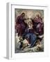 The Coronation of the Virgin, 1635-1636-Diego Velazquez-Framed Premium Giclee Print