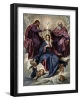 The Coronation of the Virgin, 1635-1636-Diego Velazquez-Framed Giclee Print