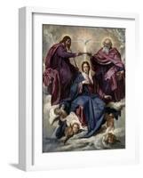 The Coronation of the Virgin, 1635-1636-Diego Velazquez-Framed Giclee Print