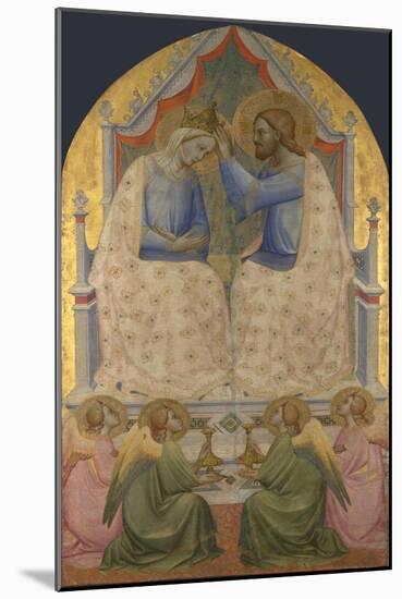 The Coronation of the Virgin. About 1380-85-Agnolo Gaddi-Mounted Giclee Print