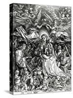 The Coronation of the Virgin and Child, 1518 (Woodcut)-Albrecht Dürer-Stretched Canvas