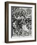 The Coronation of the Virgin and Child, 1518 (Woodcut)-Albrecht Dürer-Framed Premium Giclee Print