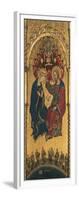 The Coronation of the Virgin, and the Figures of St Francis and Mary Magdalene-Gentile da Fabriano-Framed Giclee Print