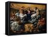 The Coronation of the Virgin, c.1595-Annibale Carracci-Framed Stretched Canvas