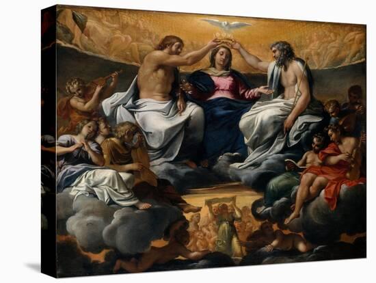 The Coronation of the Virgin, c.1595-Annibale Carracci-Stretched Canvas