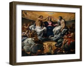 The Coronation of the Virgin, c.1595-Annibale Carracci-Framed Giclee Print