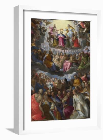 The Coronation of the Virgin, C. 1598-Johann Rottenhammer-Framed Giclee Print