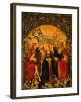 The Coronation of the Virgin, Central Panel from the High Altar, 1512-16-Hans Baldung Grien-Framed Giclee Print