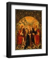 The Coronation of the Virgin, Central Panel from the High Altar, 1512-16-Hans Baldung Grien-Framed Giclee Print