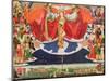 The Coronation of the Virgin, Completed 1453-Enguerrand Quarton-Mounted Giclee Print