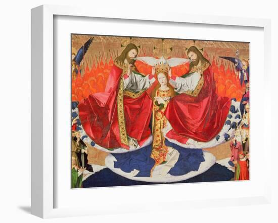 The Coronation of the Virgin, Completed 1453-Enguerrand Quarton-Framed Giclee Print