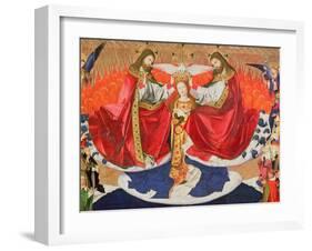 The Coronation of the Virgin, Completed 1453-Enguerrand Quarton-Framed Giclee Print