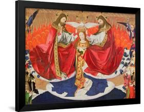 The Coronation of the Virgin, Completed 1453-Enguerrand Quarton-Framed Giclee Print