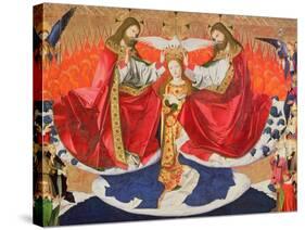 The Coronation of the Virgin, Completed 1453-Enguerrand Quarton-Stretched Canvas