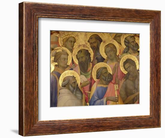 The Coronation of the Virgin, Detail of the Faces of the Saints, 1413-Lorenzo Monaco-Framed Giclee Print