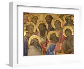 The Coronation of the Virgin, Detail of the Faces of the Saints, 1413-Lorenzo Monaco-Framed Giclee Print