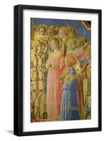 The Coronation of the Virgin, Detail Showing Musical Angels, circa 1430-32-Fra Angelico-Framed Giclee Print