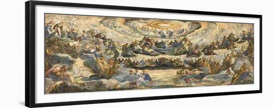 The Coronation of the Virgin (Paradis)-Jacopo Tintoretto-Framed Premium Giclee Print