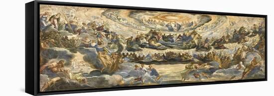 The Coronation of the Virgin (Paradis)-Jacopo Tintoretto-Framed Stretched Canvas