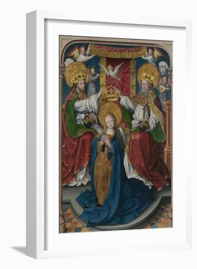 The Coronation of the Virgin (The Liesborn Altarpiec), C. 1520-Jan Baegert-Framed Giclee Print