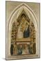 The Coronation of the Virgin with Angels and Saints, C.1340-5-Bernardo Daddi-Mounted Giclee Print