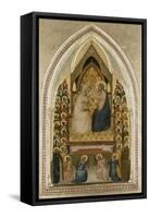 The Coronation of the Virgin with Angels and Saints, C.1340-5-Bernardo Daddi-Framed Stretched Canvas