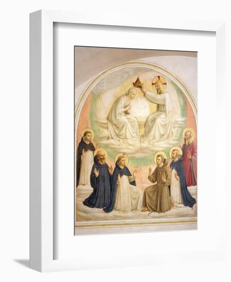 The Coronation of the Virgin, with Saints-Fra Angelico-Framed Giclee Print