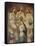 The Coronation of the Virgin with the Holy Trinity-Mexican School-Framed Stretched Canvas