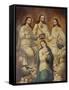 The Coronation of the Virgin with the Holy Trinity-Mexican School-Framed Stretched Canvas