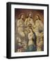 The Coronation of the Virgin with the Holy Trinity-Mexican School-Framed Giclee Print