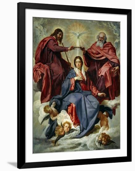 The Coronation of the Virgin-Diego Velazquez-Framed Giclee Print